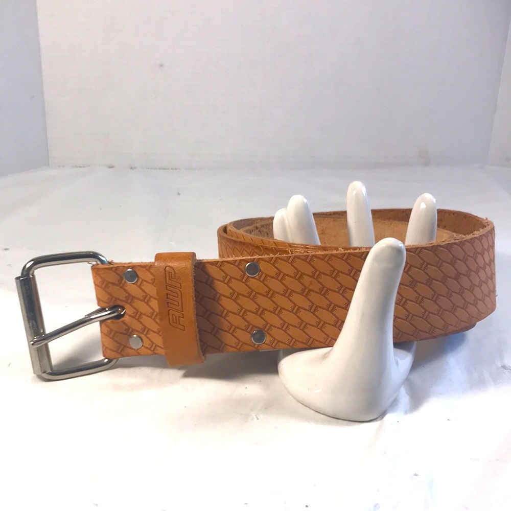 Men’s AWP 2 Inch Classic Tan Saddle Leather Adjustable Padded Work Belt
